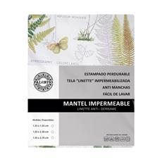 Mantel conf. linette rep. agua botanica 155x270cm