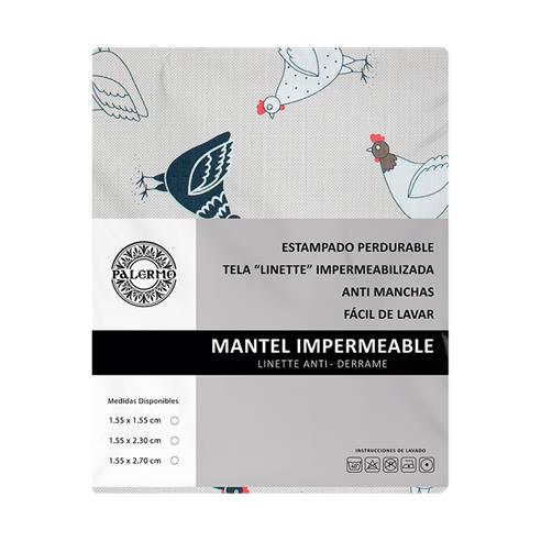 Mantel conf. linette rep. agua puole 155x155cm