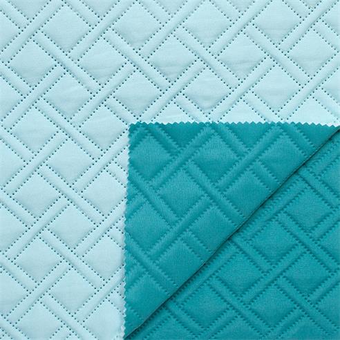 Tela acolchada col. esmeralda/agua marina 2,50 ancho 2