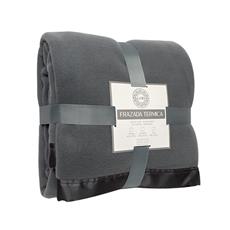 Frazada borde de raso 240x210 marengo