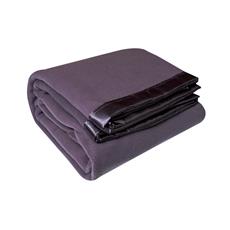 Frazada borde de raso 200x210 ciruela