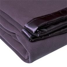 Frazada borde de raso 240x210 ciruela