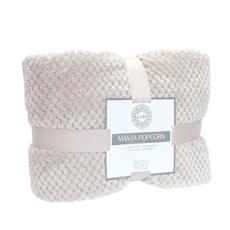 Manta pop corn 130x160 color beige