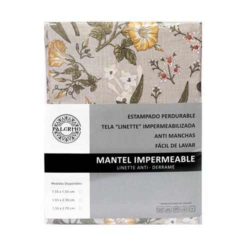 Mantel conf. linette rep. agua sepia 155x230cm
