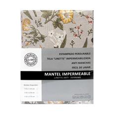 Mantel conf. linette rep. agua sepia 155x230cm
