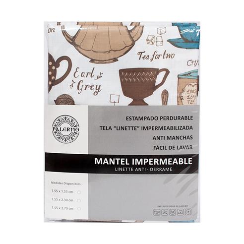Mantel conf. linette rep. agua ceylan 155x230cm