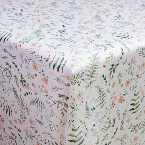 Mantel conf. linette rep. agua flowers 155x270cm 2