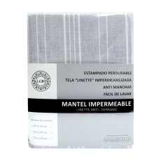 Mantel conf. linette rep. agua lineal 02 155x230cm