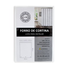 Forro de cortina pvc col. blanco 180x180