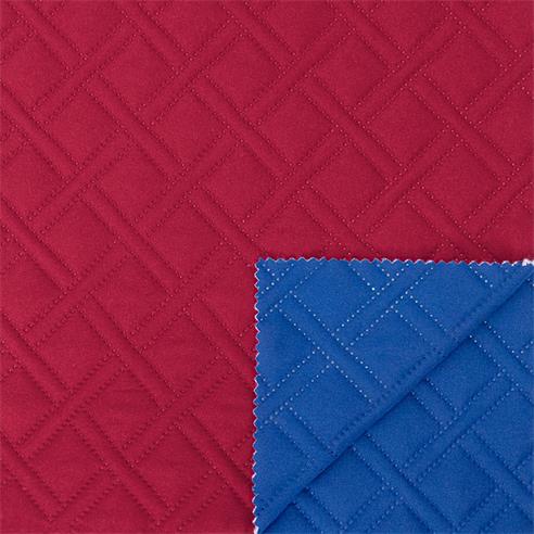 Tela acolchada col. rojo/azul 2,50 ancho 2
