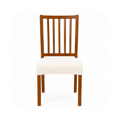 Cubre silla con fijacion color marfil 2