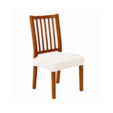 Cubre silla con fijacion color marfil