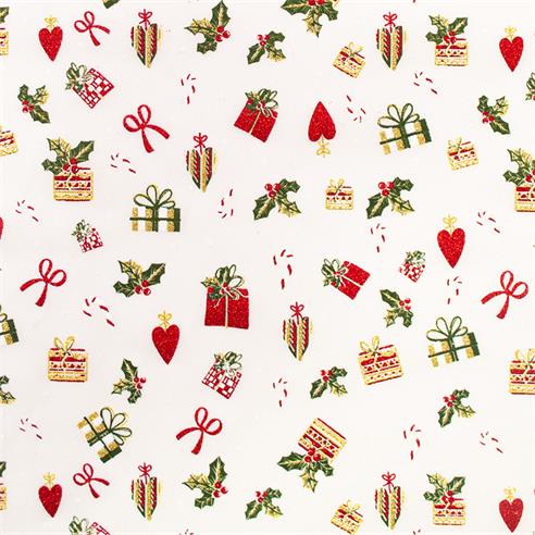 Lino navideño "131" color marfil