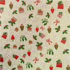 Lino navideño "132" color natural