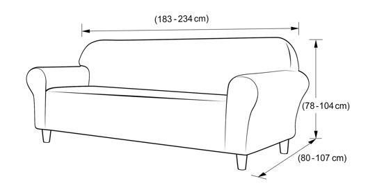 Funda protectora sofa 3 cuerpos con medidas